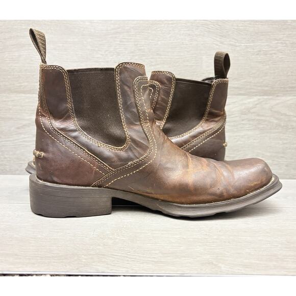 Ariat Boots Midtown Rambler Square Toe Chelsea Brown Leather Boot Mens Size 8.5D main image 7